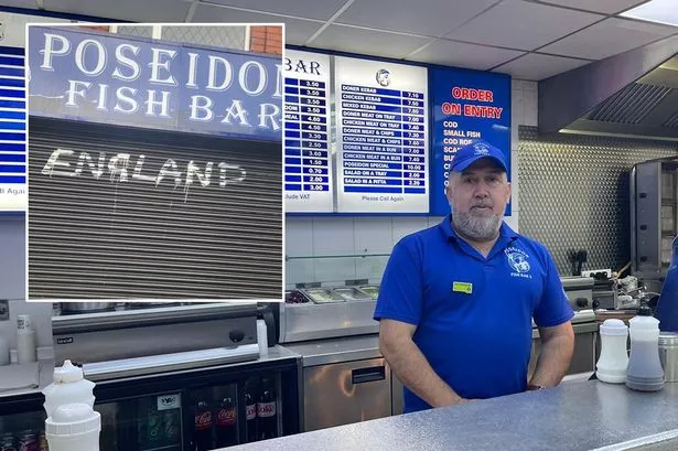 Darin Ahmed feels "deeply hurt" after England was spray painted on his buisness