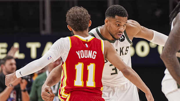 Trae Young and Giannis Antetokounmpo