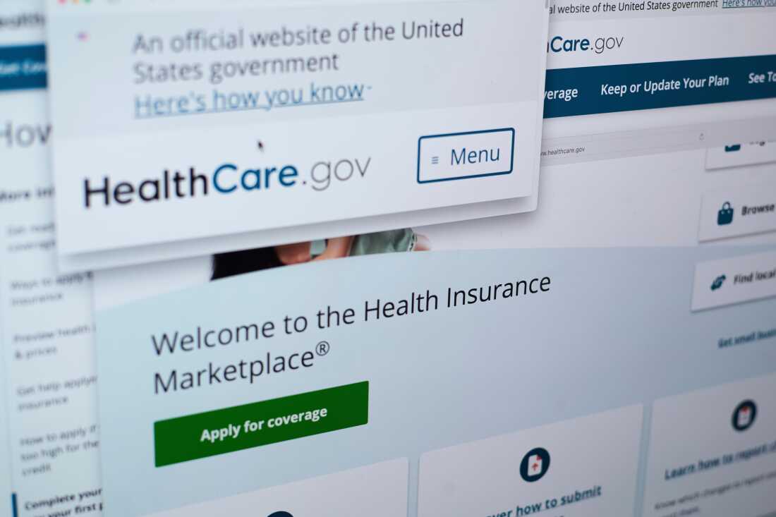 Pages from the U.S. Affordable Care Act health insurance website healthcare.gov are seen on a computer screen in New York, Aug. 19, 2025. (AP Photo/Patrick Sison, File)