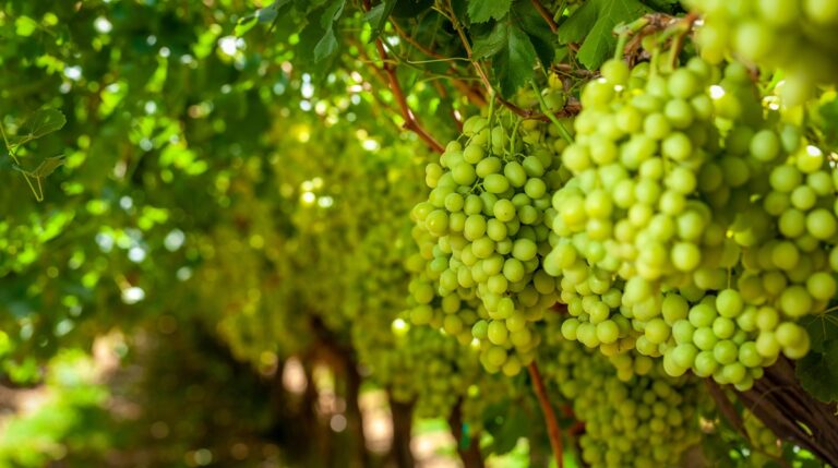 Bloom Fresh Table grape bunches on trees