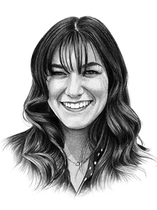 An illustration of Alexandra Sharp, World Brief newsletter writer