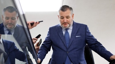 Senator Ted Cruz (R-TX) speaks to reporters on Capitol Hill on January 15, 2026 in Washington, DC. (Getty Images via AFP)