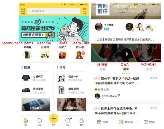 Idle Fish main page and a Fish Pond page