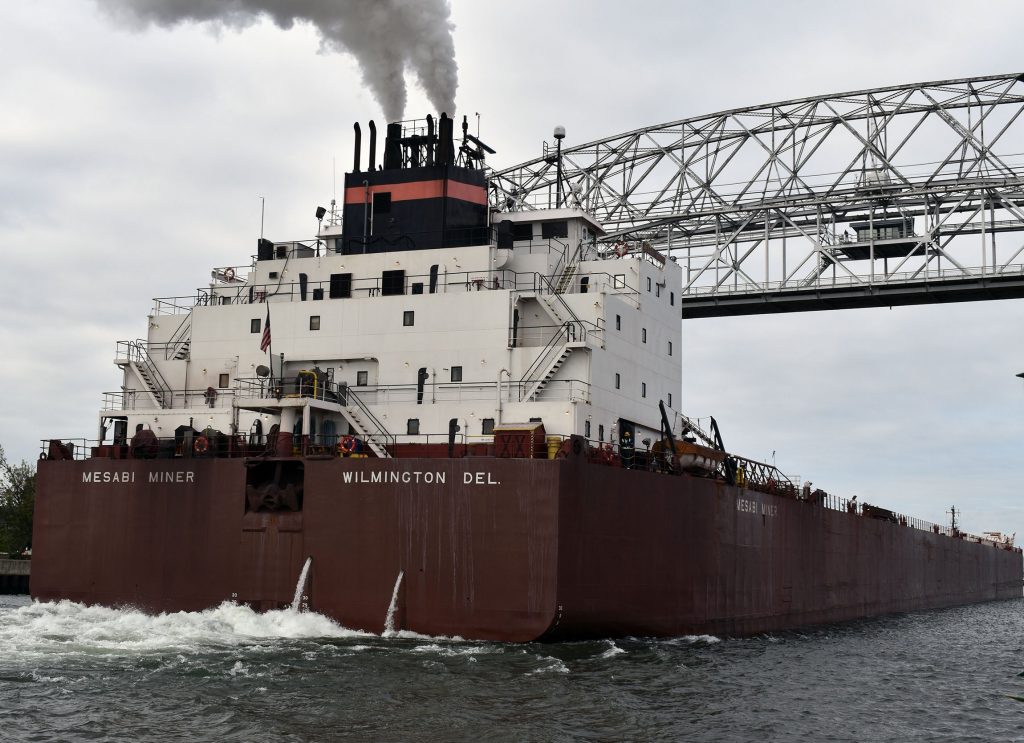 The Mesabi Miner comes into the Duluth-Superior harbor on Tuesday, Sept. 6, 2022. Danielle Kaeding/WPR