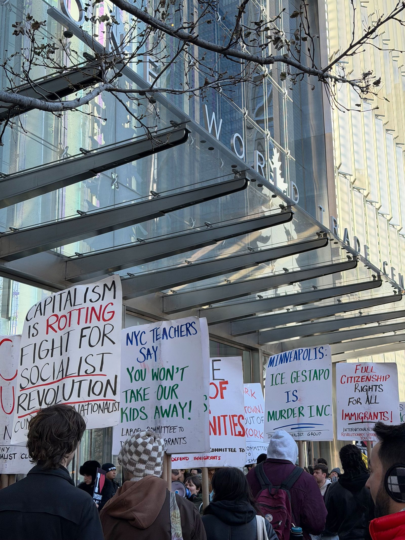 Image may contain La Parka Banner Text Adult Person and People