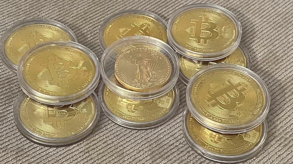 Bitcoin hovered near $65,000 on Thursday as investor disappointment grew over its failure to track gold's gains this year. (STRF/STAR MAX/IPx)